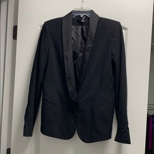 Aqua black tuxedo jacket